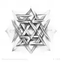 star of david tattoo design idea