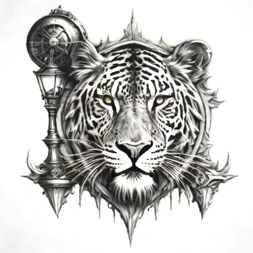 chronicles of narnia lamp tattoo design idea