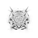 zen garden tattoo design idea