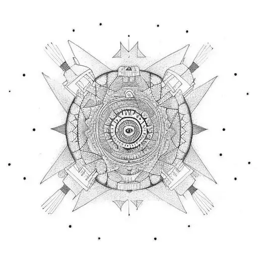 spinning top tattoo design idea