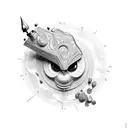 spinning top tattoo design idea