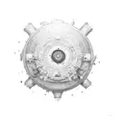 spinning top tattoo design idea