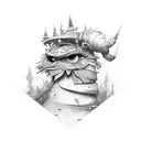 spinning top tattoo design idea