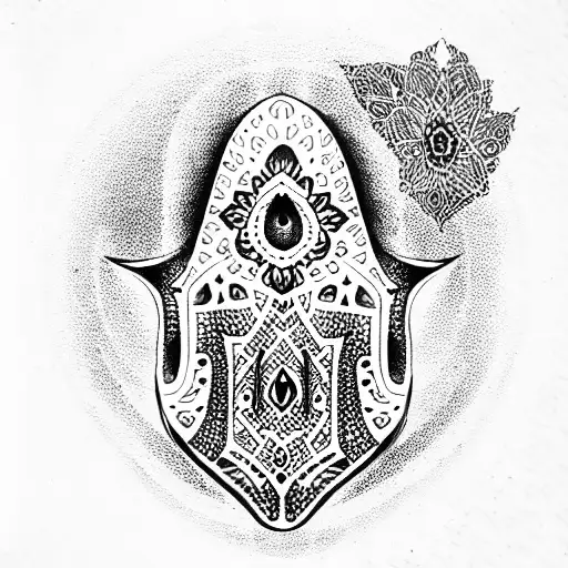 Hamsa Symbol tattoo design idea