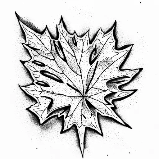 Maple Leaf tattoo design idea