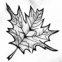 Maple Leaf tattoo design idea
