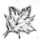 Maple Leaf tattoo design idea