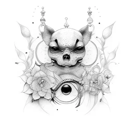a relationship with my girlfriend called Aline Ishell tattoo design idea