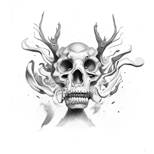 persona fumando  tattoo design idea