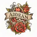 adrian name tattoo tattoo design idea