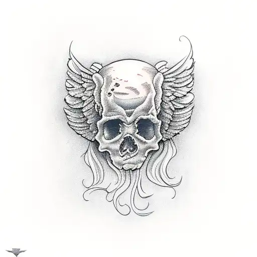 cherub with 44 magnum tattoo design idea