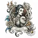 keeping quiet tattoo design idea