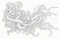 BLESSED WITH SMOKE tattoo design idea