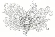 BLESSED WITH SMOKE tattoo design idea