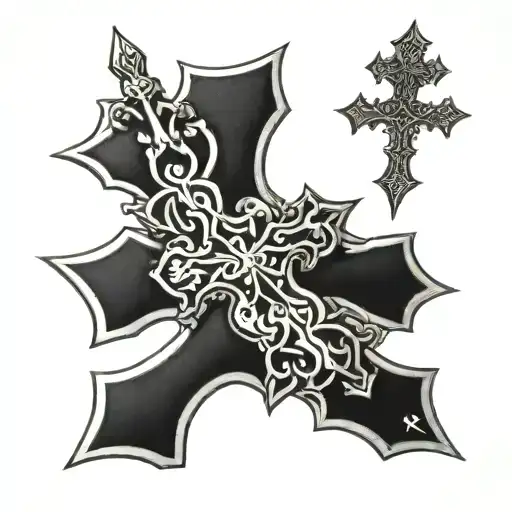 The Christian Cross tattoo design idea