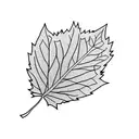 Leaf tattoo design idea