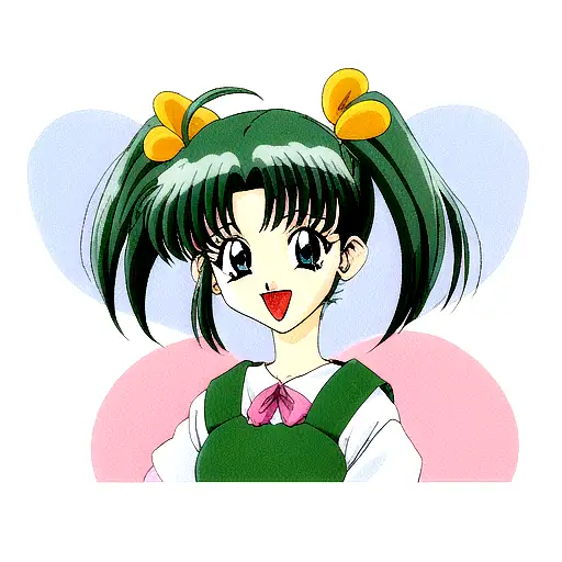 90s anime girl tattoo design idea