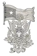 Haitian flag united 1804 tattoo design idea