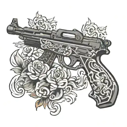 ak47 tattoo design idea