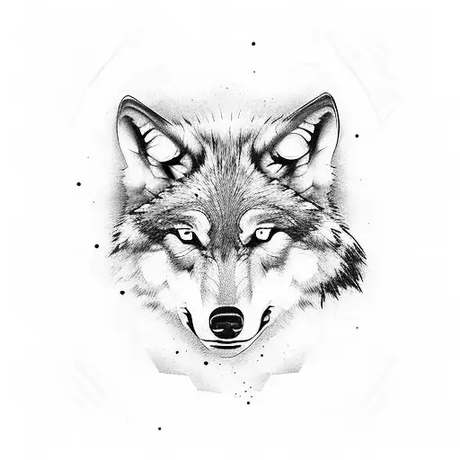 wolf scorpion casino women time money  tattoo design idea