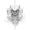 trust no one tattoo design idea