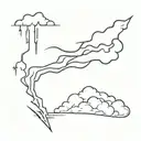 thunder lightning in my head  tattoo design idea
