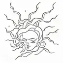 thunder lightning in my head  tattoo design idea