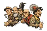 3 stooges tattoo design idea