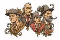 3 stooges tattoo design idea