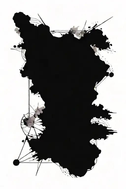 pendulum swinging between light and dark tattoo design idea