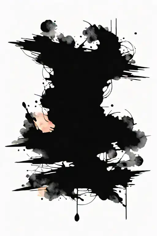 pendulum swinging between light and dark tattoo design idea