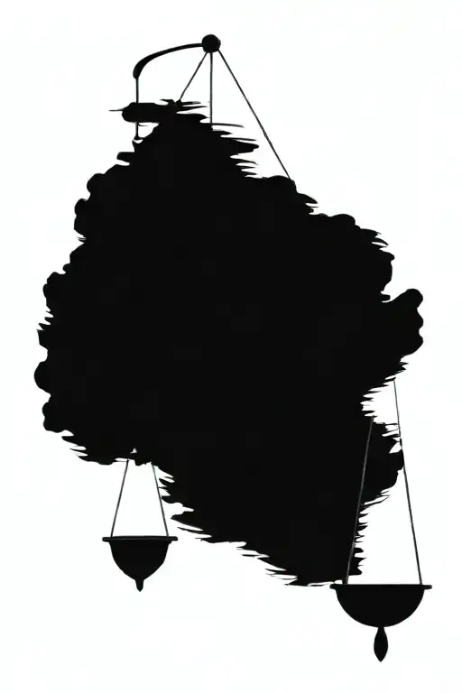 pendulum swinging between light and dark tattoo design idea