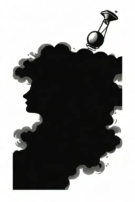 pendulum swinging from dark to light  tattoo design idea