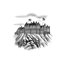 edinburgh castle tattoo design idea