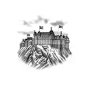 edinburgh castle tattoo design idea