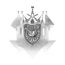 edinburgh castle tattoo design idea