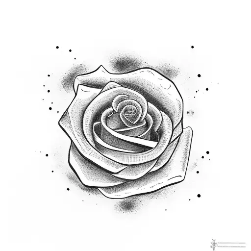 Incorporate a drifting car with smoke coming from the wheels and a rose in the background tattoo design idea