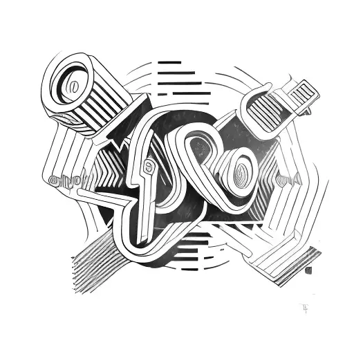 Text Mauro with a trashy, industrial design tattoo design idea