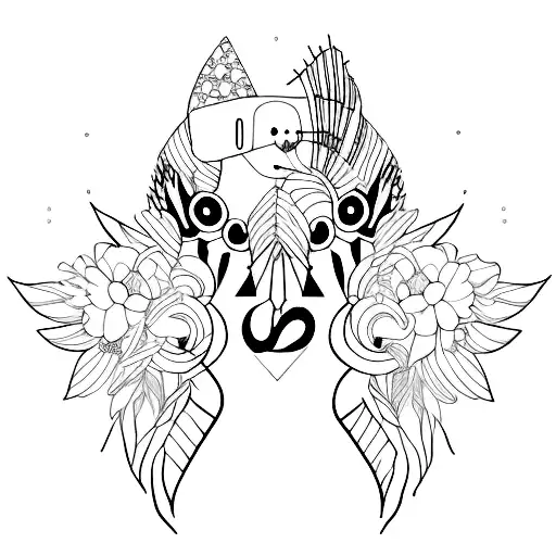 songbird tattoo design idea