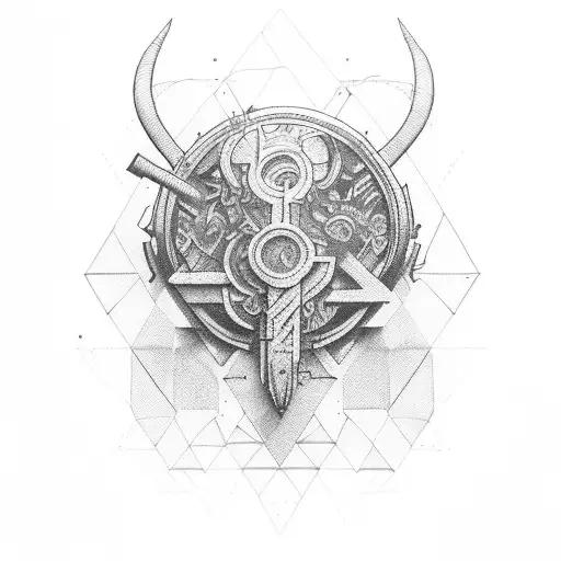 symboic signs of endurance that vibes like an old text tattoo design idea