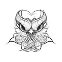 Sparrow tattoo design idea