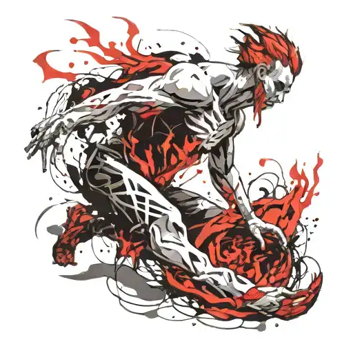 Prometheus stealing fire tattoo design idea