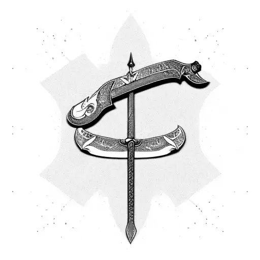 Sword tattoo design idea