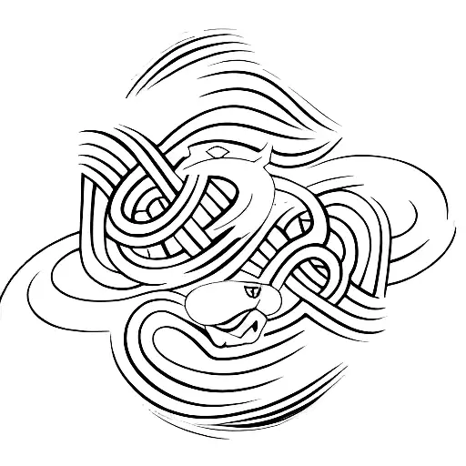 infiniti sign with initial "T" and lips tattoo design idea