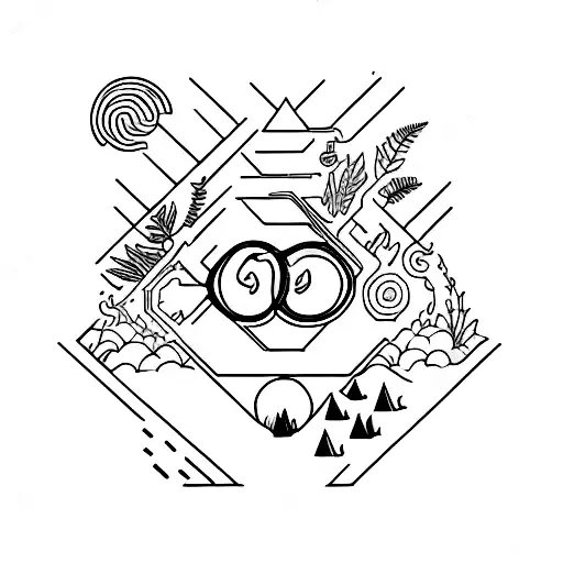 Juice Wrld's lyrics incorporated into a minimalist design tattoo design idea