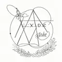 name Alexander tattoo design idea
