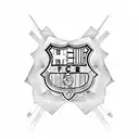 FC barcelona tattoo design idea