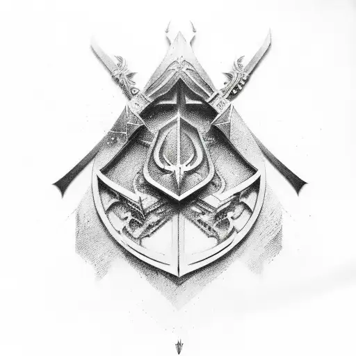 assassins creed logo tattoo design idea
