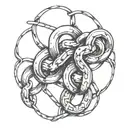 chain links tattoo design idea