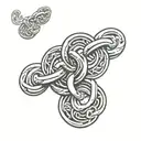 chain links tattoo design idea